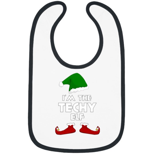 Discover I'M The Techy Elf - Family Funny Christmas Shirts Bibs