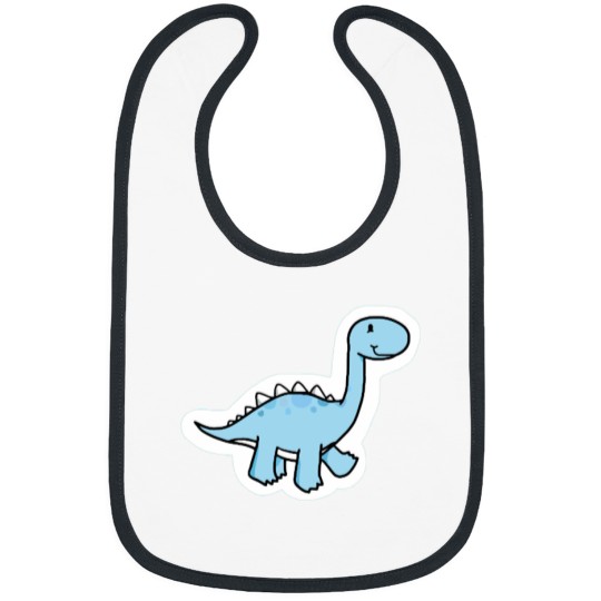 Discover cute blue dino .png Bibs