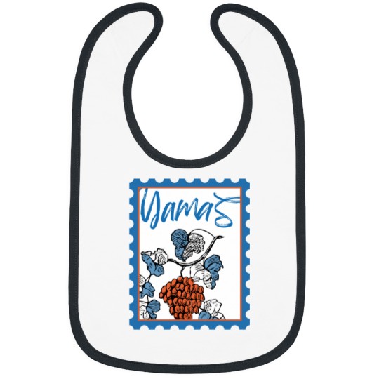 Discover Yamas Greek Post Stamp Bibs
