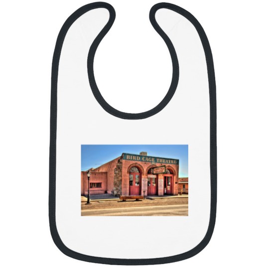 Discover The Bird Cage Theatre Tombstone Arizonna Sticker.png Bibs