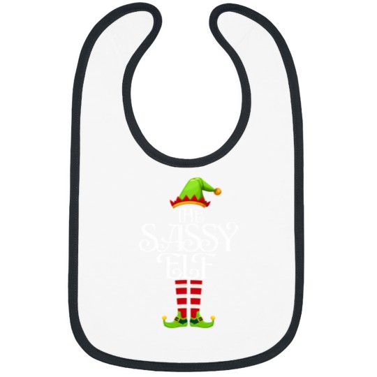 Discover I'M The Sassy Elf Family Matching Christmas Tee Sassy Pajama Bibs