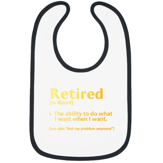 Discover Retirement Design For Men Women Retired Retiree Bibs