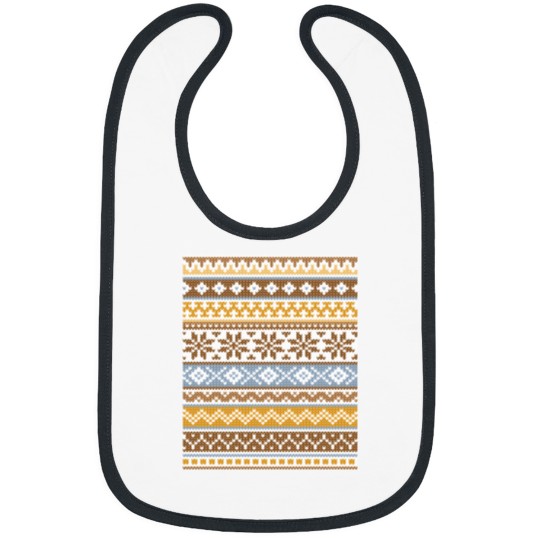 Discover Fair Isle Toffee Bibs