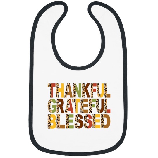 Discover Halloween Thankful Grateful Blessed Pumpkin Thanksgiving Fall Vibes 461 Bibs