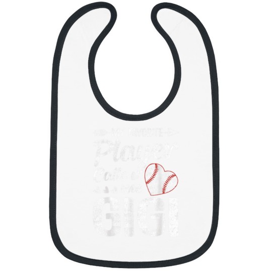 Discover Gigi Baseball My Favorite Player Calls Me Gigi Bibs