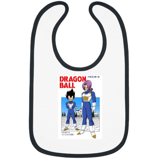 Discover DBZ Vegeta & Trunks Manga Cover Bibs