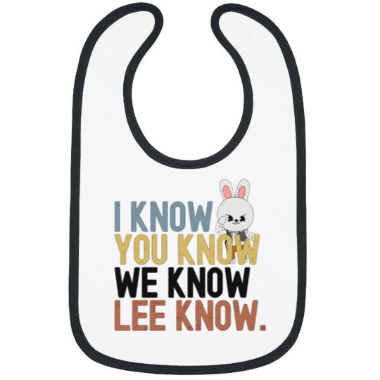 Discover Lee Know Stray Kids Funny Bib