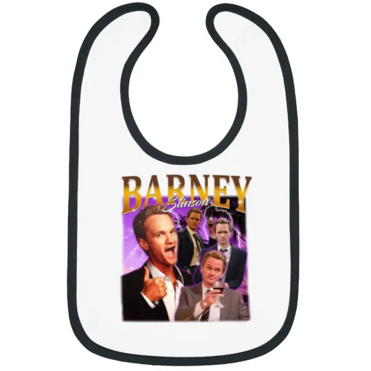 Discover Retro Barney Stinson Bibs, Barney Stinson Bibs, Vintage Barney Stinson Bibs
