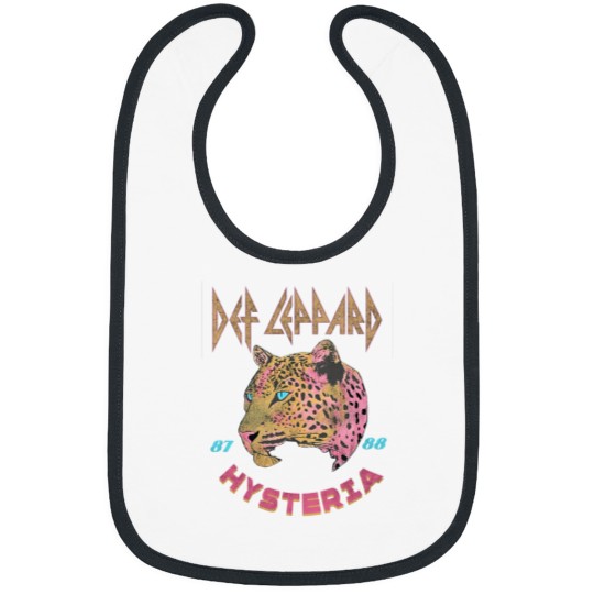 Discover Vintage 80's Rock Band Bibs Bibs Leppard  Bibs Rock and Roll Leopard