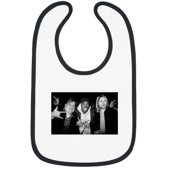 Discover Chris Farley Kurt Cobain Tupac Unisex Bibs