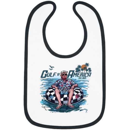 Discover Trump Bibs Gulf Of Us America Est 2025 Bibs