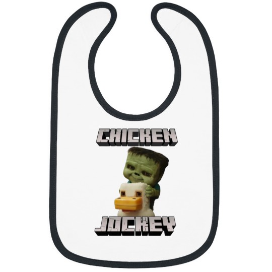 Discover Chicken Jockey Minecraft Movie Bibs, Minecraft Movie Bibs