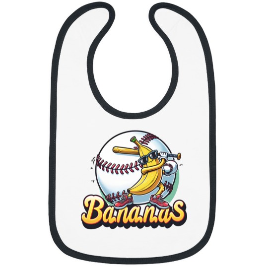 Discover Let's Go Bananas Baseball Bibs, Sports Team Mascot Bibs