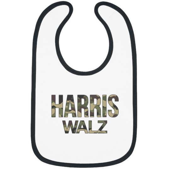 Discover Kamala Harris Walz Election 2024 Bibs, Camouflage, Hunters white