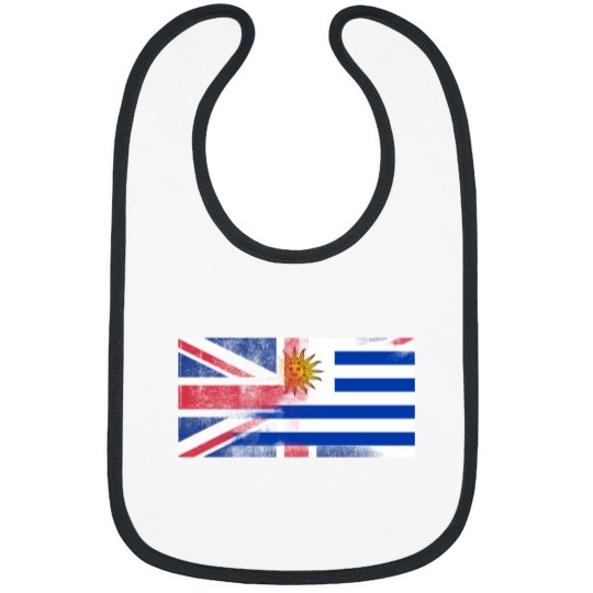 Discover British Uruguayan Half Uruguay Half UK Flag Bibs
