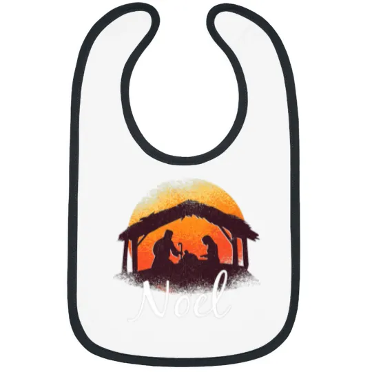 Discover Noel - Christmas Advent Nativity Scene North Star Bibs