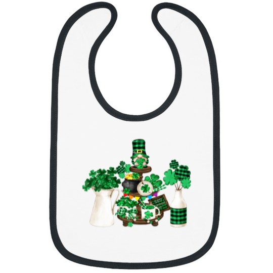 Discover Cute Green Shamrock Decor With Happy St Patricks D Bibs