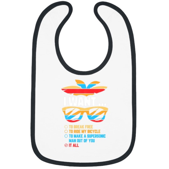 Discover I Want To Break Free To Ride My Bicycle It All Gif Bibs