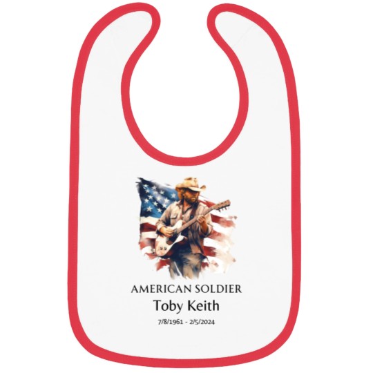 Discover Toby Keith American soldier Bibs