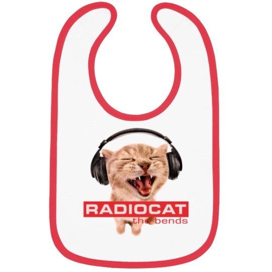 Discover RadioCat Bibs, Meme Cat Bibs, Radiohead Cat The Bends Bibs