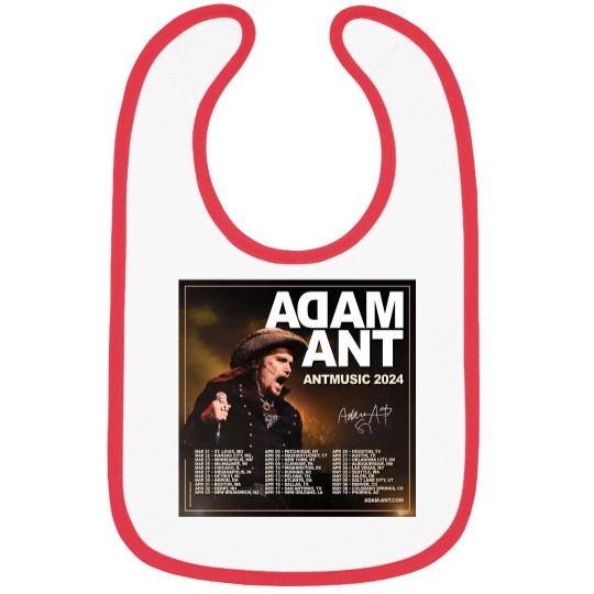 Discover Adam Ant Autumn 2024 UK ANTMUSIC Tour Unisex Bibs