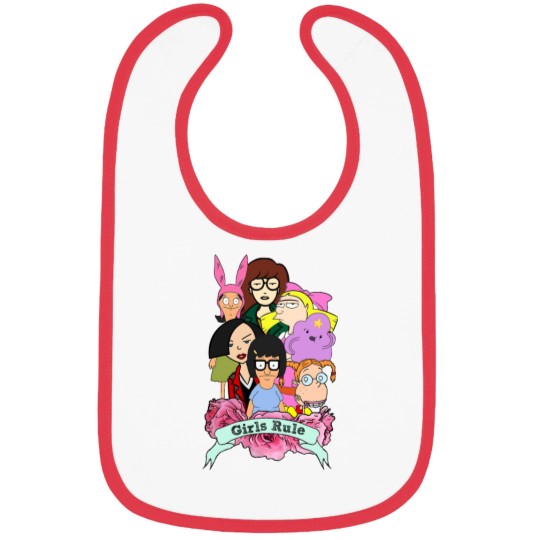 Discover Rule the Cool: 90's Girls Rule Cartoon Bibs
