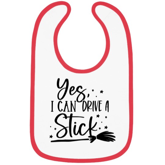 Discover I drive Stick Bibs, Halloween Bibs, Cute Halloween Bibs