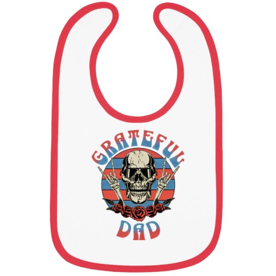 Discover Grateful Dad Bibs, , Father's Day Bibs, Fathers Day Gift,