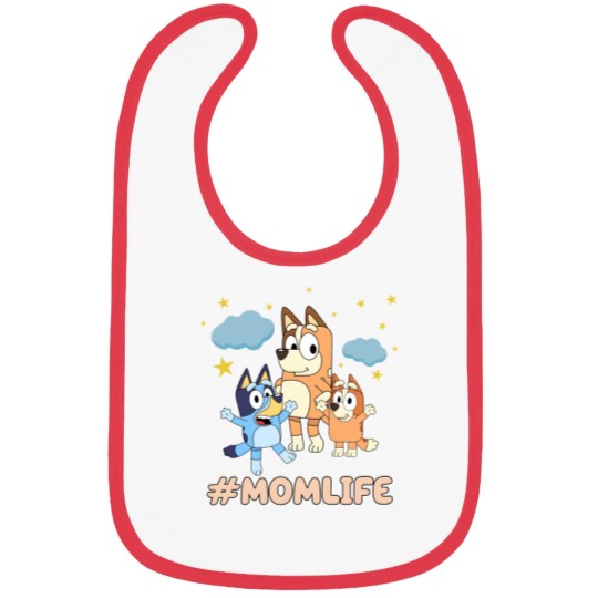 Discover Mom Life Bibs featuring BlueyDad & Family
