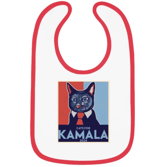 Discover Cats for Kamala 2024 Unisex Bibs
