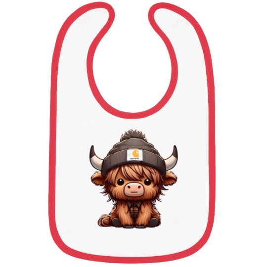 Discover Highland Cow Bibs - Cute Cow Design
