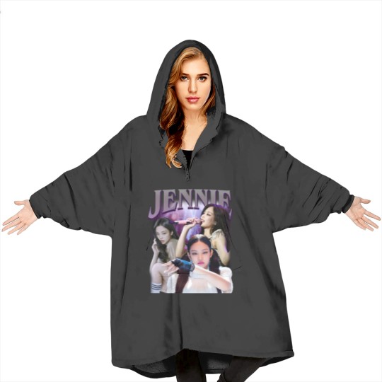Discover Kim Jennie Blanket Hoodies, Jennie Vintage Blanket Hoodies,