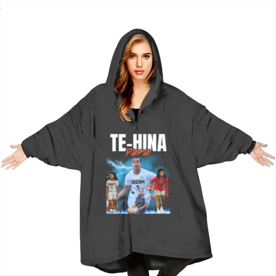 Discover Te-Hina Paopao Graphic Basketball Blanket Hoodies, Unisex Sports Blanket Hoodies