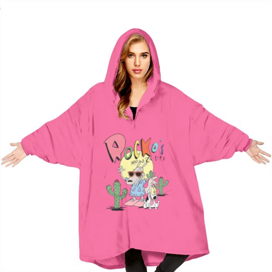 Discover Nick 90s Rockos Modern Life Blanket Hoodies