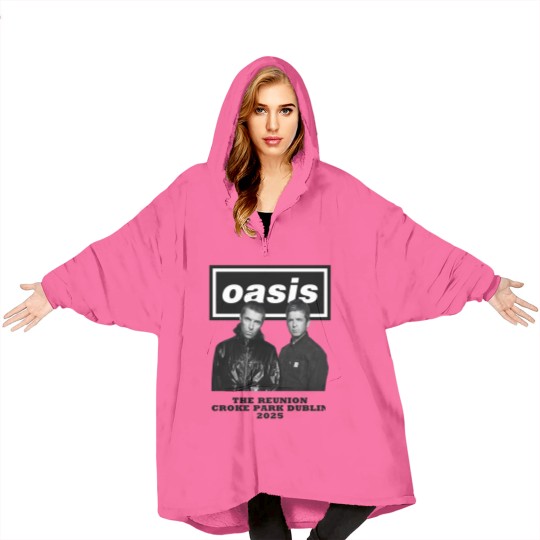 Discover Oasis Croke Park Dublin 2025 The Reunion graphic Blanket Hoodies