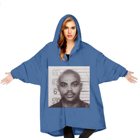 Discover Charles Barkley Mugshot Blanket Hoodies