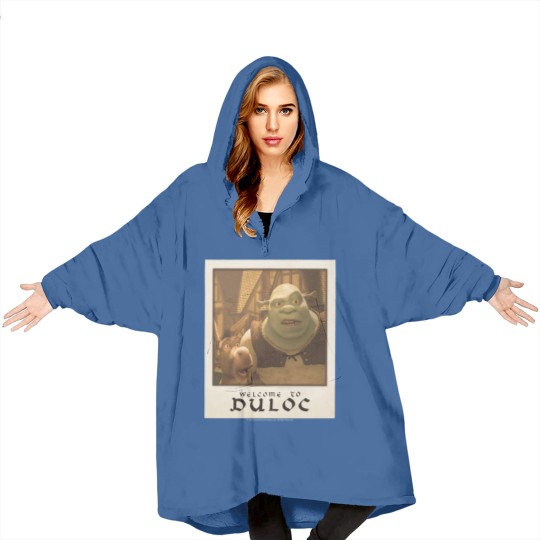Discover Shrek Welcome To Duloc Shrek And Donkey Polaroid Blanket Hoodies