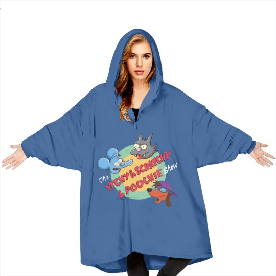 Discover The Itchy Scratchy Poochie Show Blanket Hoodies