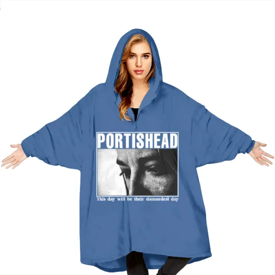 Discover Vintage Portishead 1997 Tour Blanket Hoodies - Portishead Blanket Hoodies