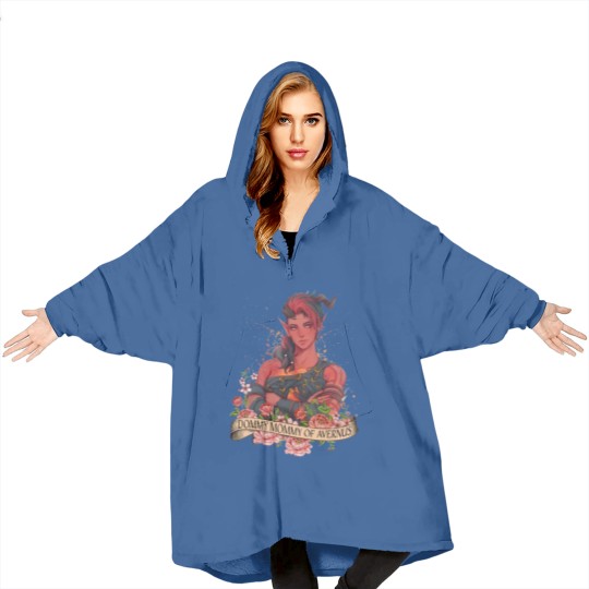 Discover Karlach Dommy Mommy of Avernus Boho  Blanket Hoodies, Baldur's gate 3 merch Blanket Hoodies, Video games Blanket Hoodies