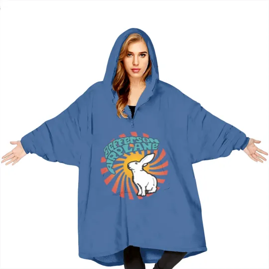 Discover Jefferson Airplane White Rabbit Blanket Hoodies
