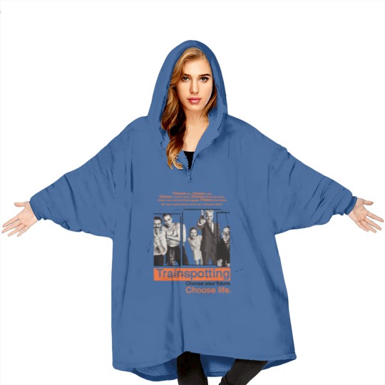 Discover Vintage Blanket Hoodies Trainspotting NATURAL color Men Woman Unisex Blanket Hoodies