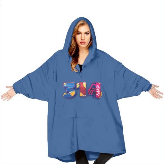 Discover Area Code St. Louis STL 314 Blanket Hoodies