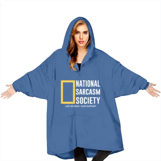 Discover national sarcasm society Blanket Hoodies