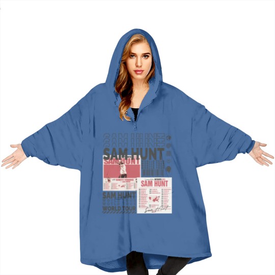 Discover Sam Hunt Music Blanket Hoodies 90s Y2K Merch Vintage Blanket Hoodies