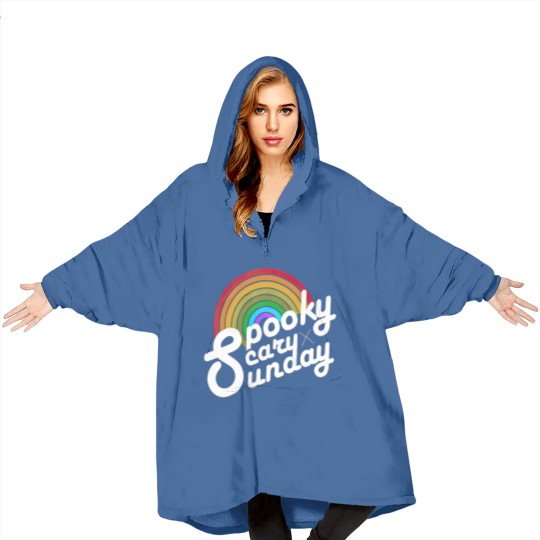 Discover Spooky Scary Sunday Blanket Hoodies, Spooky Sunday Unisex