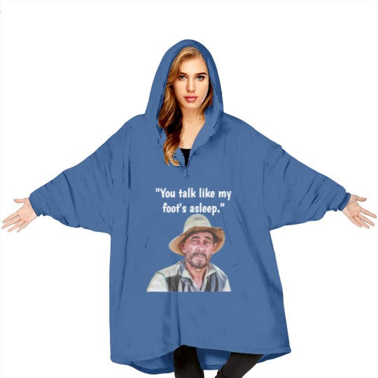 Discover Vintage TV Westerns Festus Gunsmoke "You Talk Like My Foot's Asleep"  Blanket Hoodies Blanket Hoodies