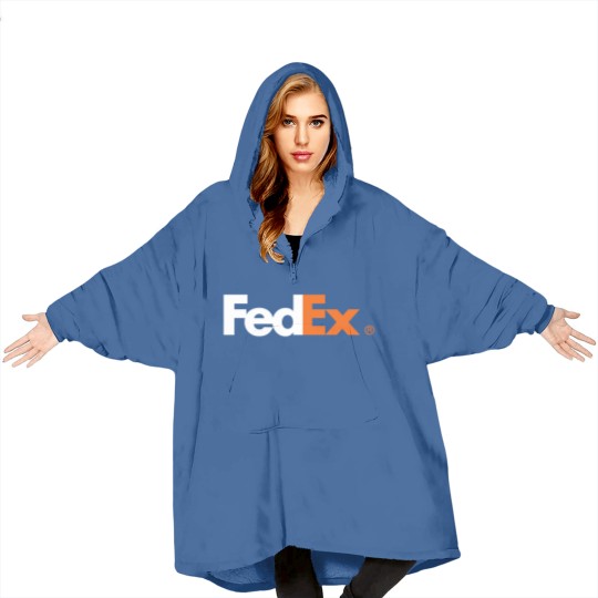 Discover FedEx Ground Delivery Logo Blanket Hoodies