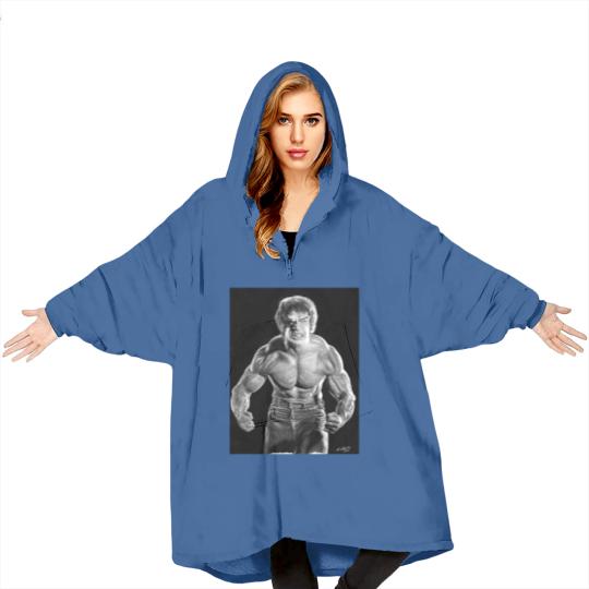 Discover Incredible Hulk watercolour painting Blanket Hoodies