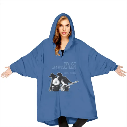 Discover Bruce Springsteen Born To Run Black Blanket Hoodies